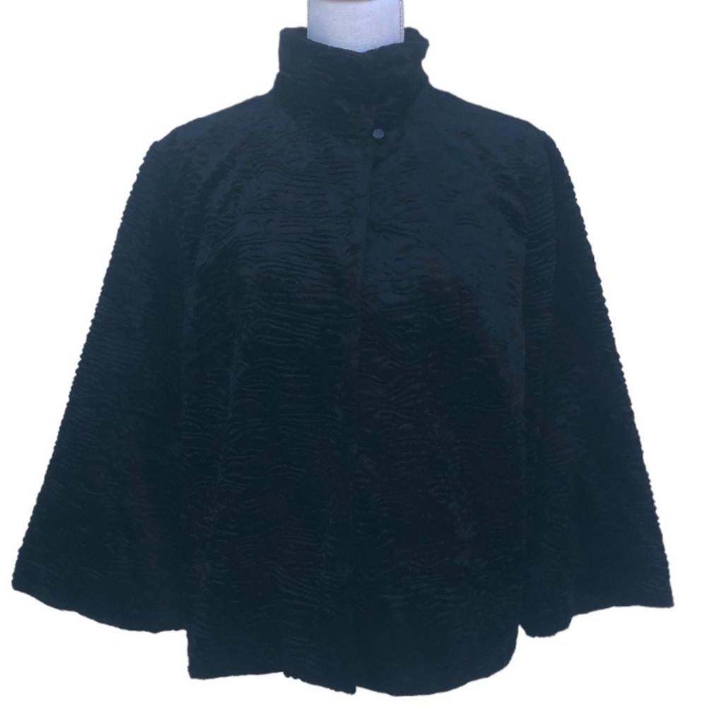 Chico’s faux fur crop blazer jacket L 12